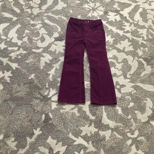 flare Gap girls burgundy Cordy pants